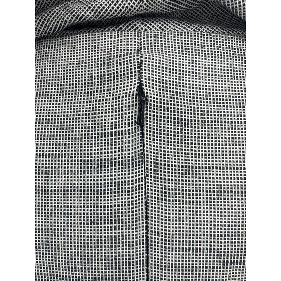 AB Studio Black and White V-Neck Short Sleeve Lined Dress Size 10 - Picture 7 of 10